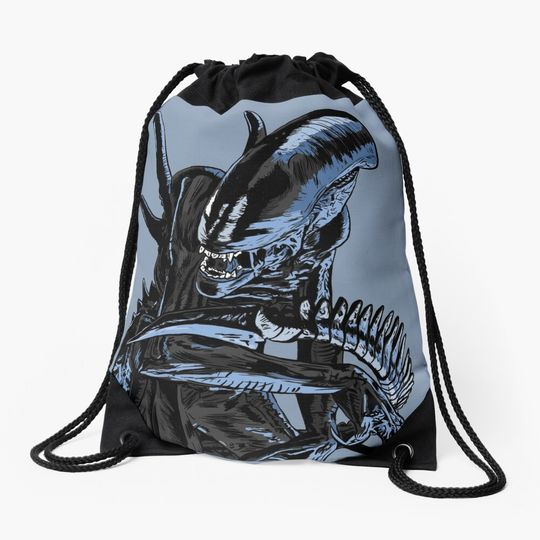 Discover Xenomorph Drawstring Bag