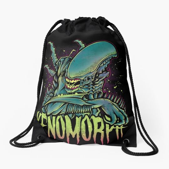 Discover Beware the Xenomorph Drawstring Bag