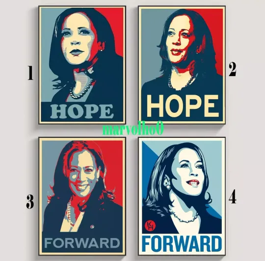 Discover Custom Kamala Harris for President 2024 ,Kamala Harris "FORWARD"  Poster