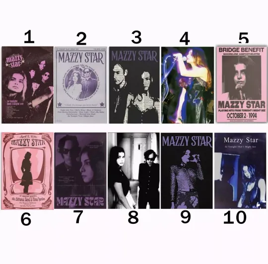 Discover Custom Mazzy Star Music Vintage Poster