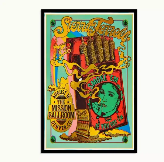 Discover Sierra Ferrell Aug 16 2024 The Mission Ballroom In Denver CO Poster