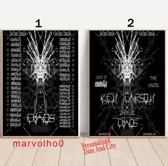 Discover Custom Ken Carson - Chaos World Tour 2024 Poster