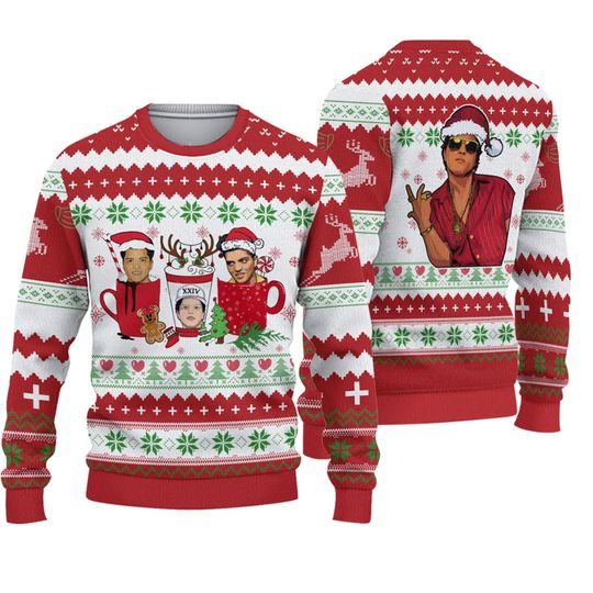 Discover Bruno Mars Christmas Ugly Sweater