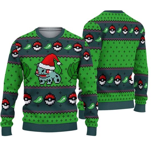 Discover Bulbasaur PKM Ugly Christmas Sweater