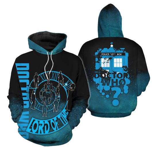 Discover Doctor Who 3D Shirt, Dr Who Unisex Shirt, Tardis Police Box Hoodie, Dr Who Fan Gift