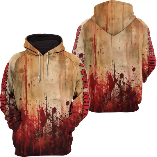 Discover Personalized Bloody Halloween Hoodie 3D Unisex