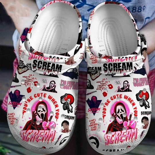 Discover Scream Horror Movie clogs, Halloween Gift, Scary Movie Lover Present