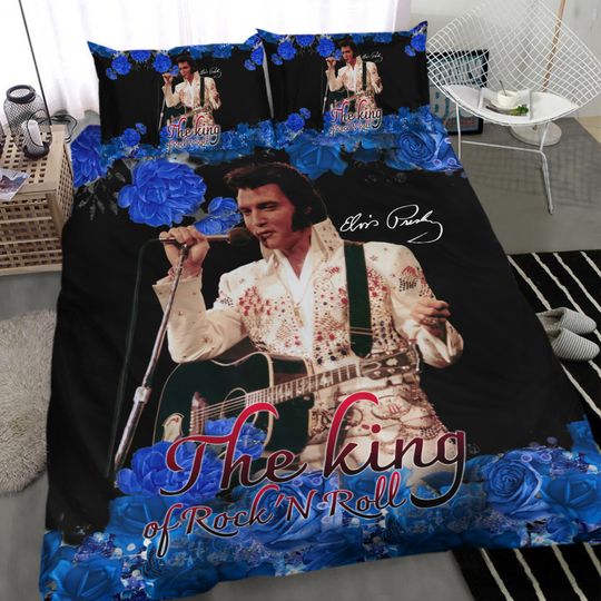 Discover Elvis Presley Rock King Limited Full Bedding Duvet Cover Set