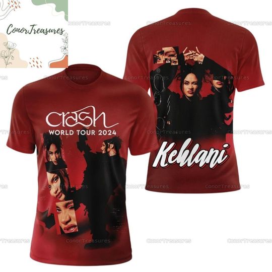 Discover Kehlani Crash World Tour 2024 Graphic Shirt