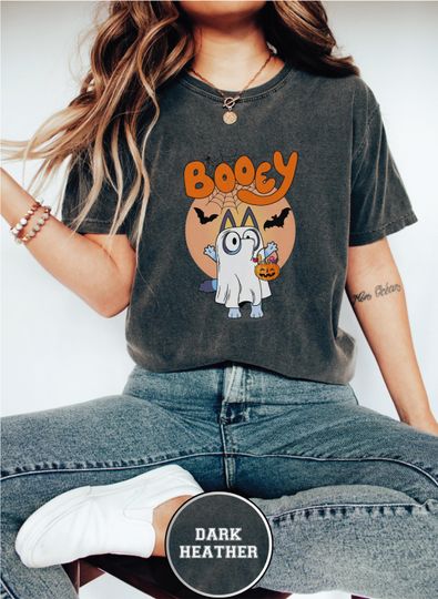 Discover Booey Halloween Shirt, Cute BlueyDad Ghost T-Shirt, Funny Spooky Season Tee