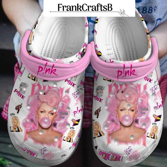 Discover P!nk Tour 2024 Shoes, Pink Carnival Summer Shoes, Trustfall Album Sandals, Pink Lovers Casual Shoes