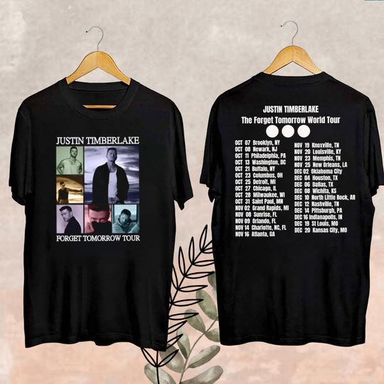 Discover Justin Timberlake The Forget Tomorrow Merch, The Forget Tomorrow World Tour 2024 Fan Shirt, Justin Timberlake World Tour 2024 Fan Gift