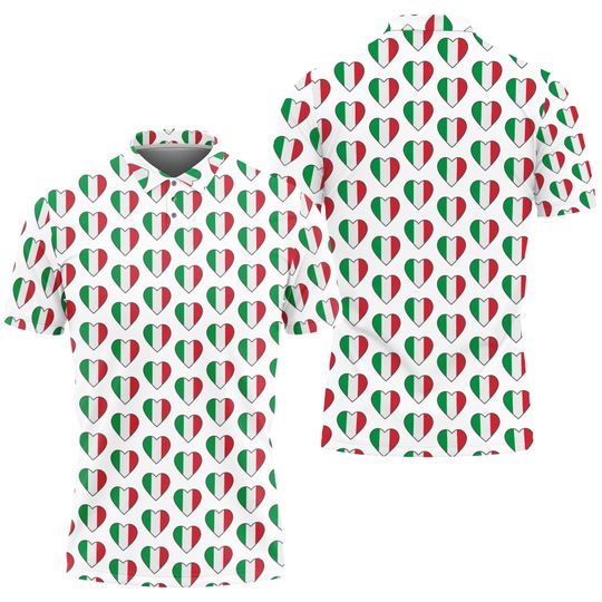 Discover Italian Flag Golf Polo Shirt