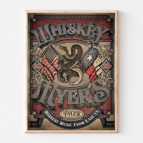 Discover Whiskey Myers Rose City Music Festival Tyler Oct 14, 2023 Poster