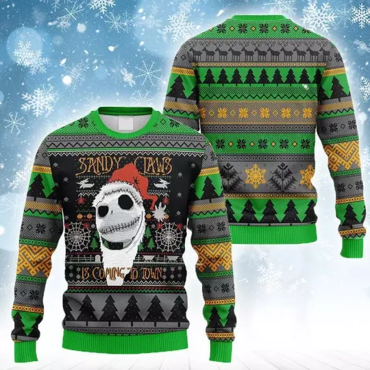 Discover Sandy Claws Is Coming To Town Ugly Sweater