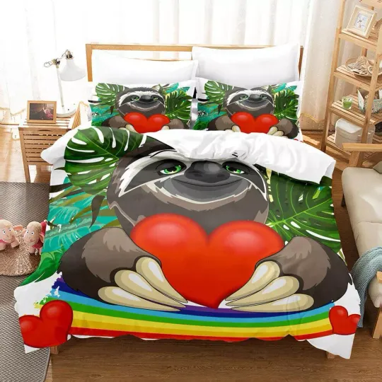 Discover Jungle Animals Leopard Sloth Zebra Bedding Sets