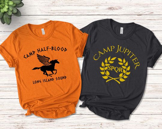 Discover Camp Half Blood Costume Shirt, SPQR Camp Jupiter Shirt, Percy Jackson Costume Shirt