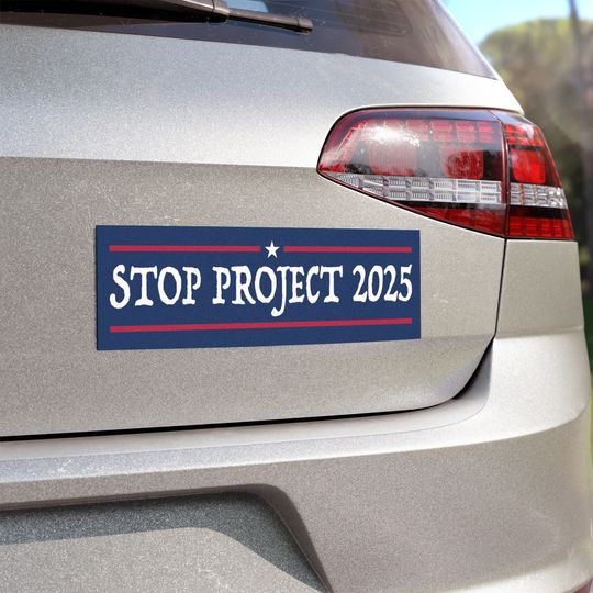Discover Stop Project 2025 Car Magnet