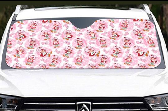 Discover Vntage 80s cartoon Strawberry Shortcake Car Sun shade
