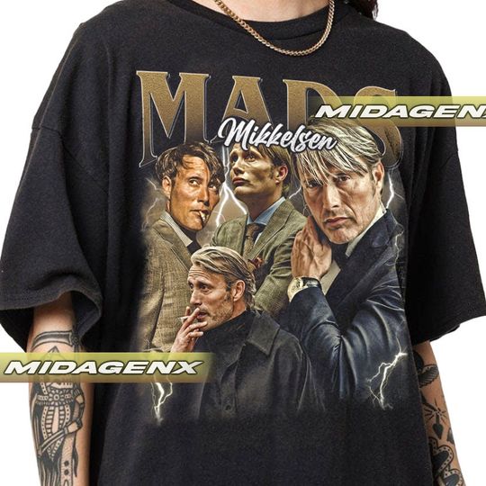 Discover Mads Mikkelsen Vintage T-Shirt, Gift For Women and Man Unisex T-Shirt