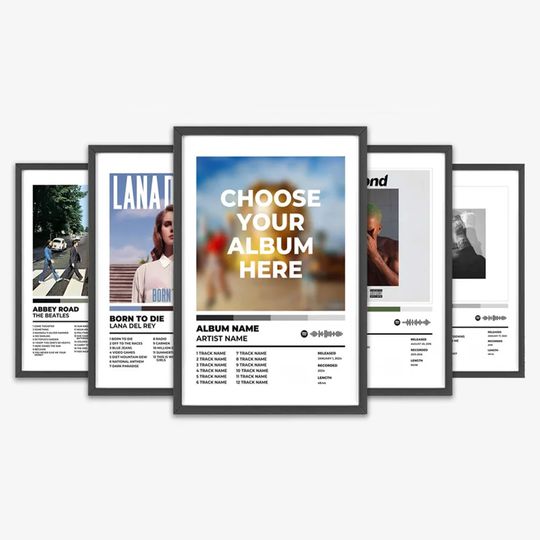 Discover Custom Album Cover Poster | Design Your Own Music Artwork | Personalized Album Presentation
