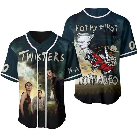 Discover Twisters Not My First Tornadeo Personalized Baseball Shirt