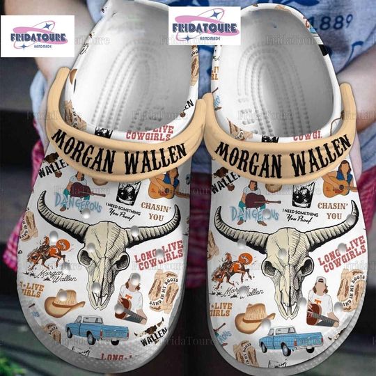 Discover Mor-gan Wa-llen Clogs, Cowgirls Morgan Clogs, Cowboy Clogs For Fan, Music Concert Gift