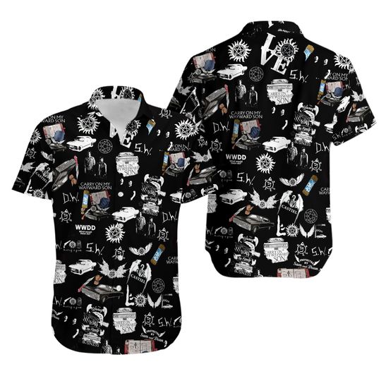 Discover Supernatural Theme Hawaiian Shirt and Shorts