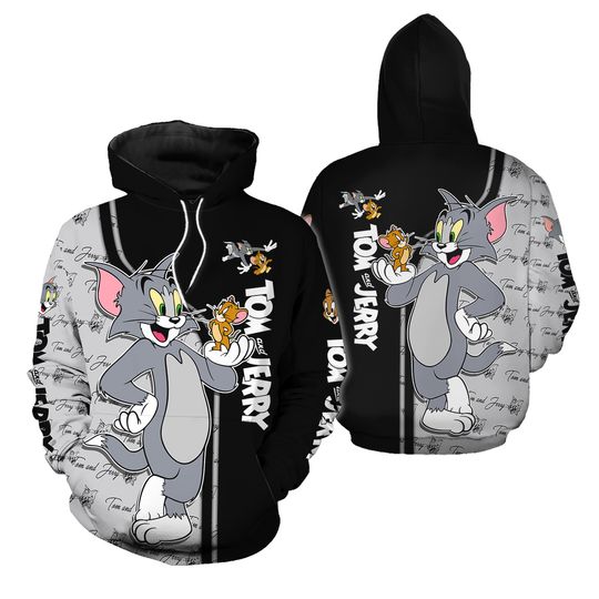 Discover Tom and Jerry Hoodie 3D Printed
