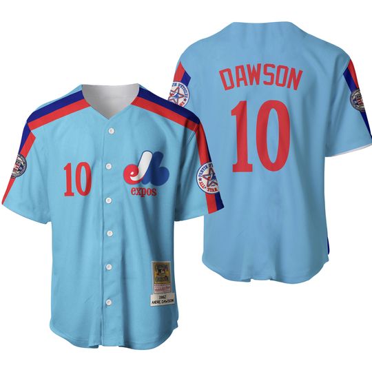 Discover Andre Dawson Baseball Jersey Montreal Expos 1982 Throwback Stitched