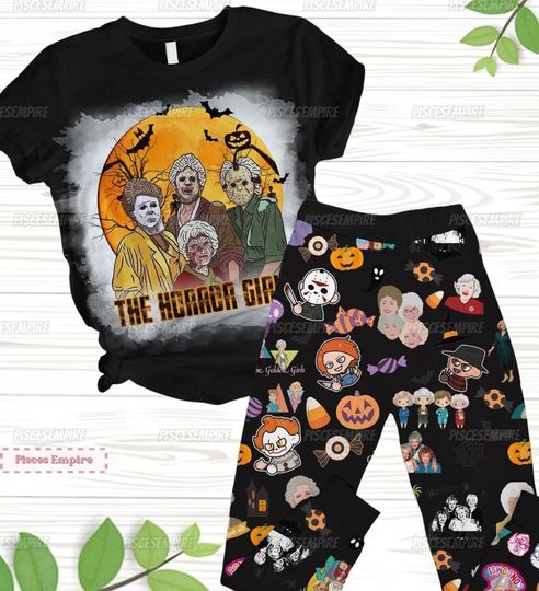 Discover Stay Golden Pajamas, The Horror Girls Shirt, Stay Golden Pajamas