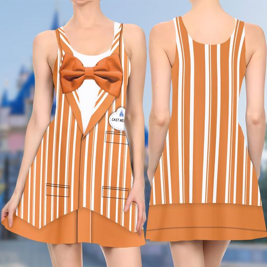 Discover The Dapper Dans Orange Skater Dress, The Dapper Dans Cast Member Skater Dress