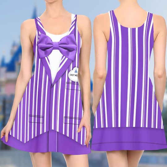 Discover The Dapper Dans Purple Skater Dress, The Dapper Dans Cast Member Skater Dress