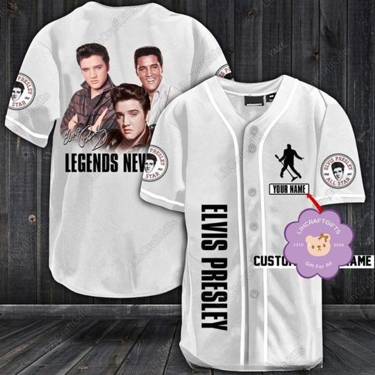 Discover Elvis Presley Baseball Jersey, Elvis Presley Shirt, King Of Rock And Roll Shirt