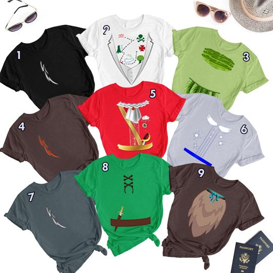 Discover Captain Costume Matching Shirt, Halloween Costume For Family Group T Shirt