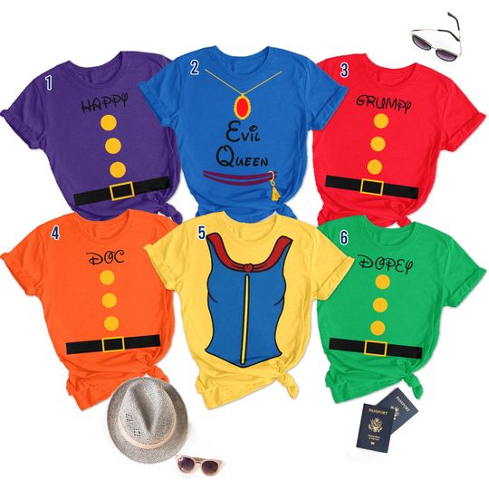 Discover Character Matching Family Shirt, Costume Group Tee, Halloween T-Shirt