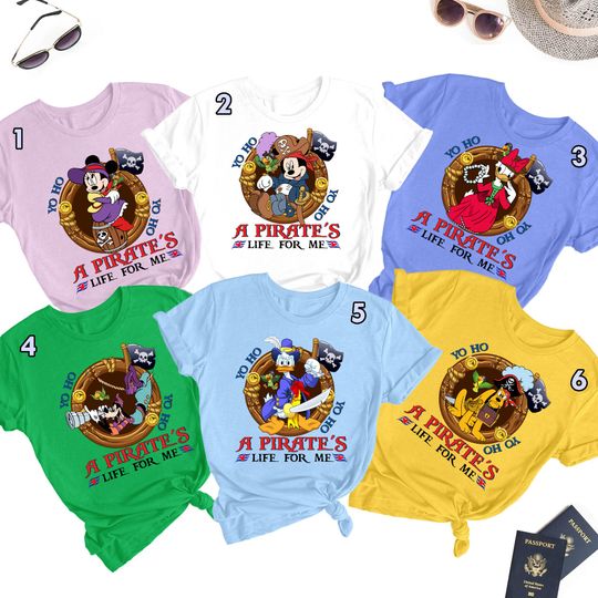 Discover Yo Ho Yo Ho A Pirate's Life For Me Shirt, Pirate Cruise Family Vacation Shirt