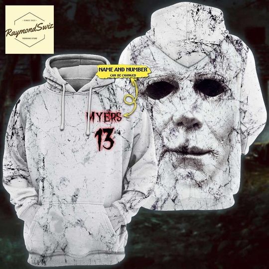 Discover Halloween Michael Myers Hoodie, Custom Horror Characters Hoodie