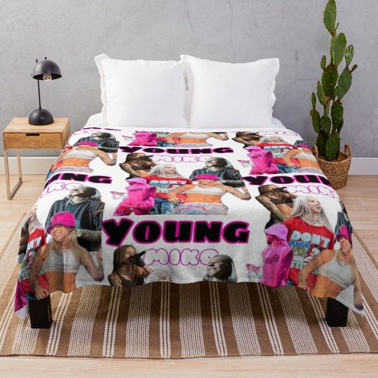 Discover Young Miko Throw Blanket