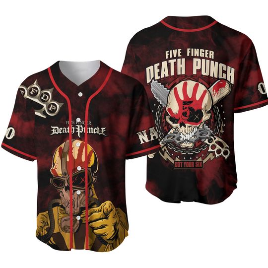 Discover Five Finger Death Punch Jersey, Heavy Metal Baseball Shirt
