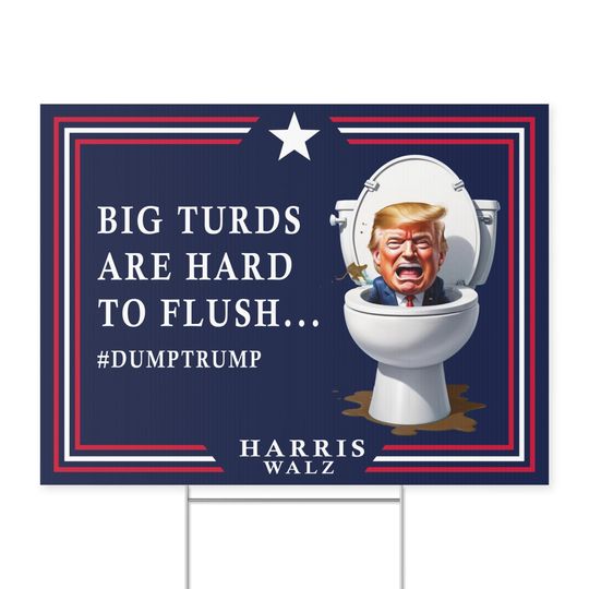 Discover Kamala Harris & Walz - Anti Trump - Yard Sign