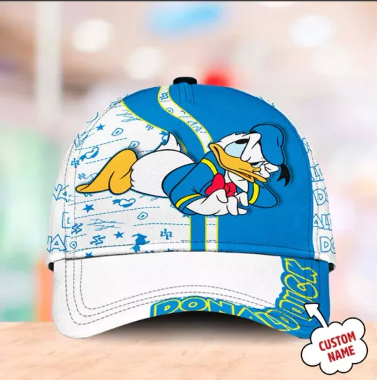 Discover Blue White Talking Duck Mouse Friend Baseball Cap