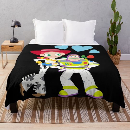 Discover Toy Cartoon - Toy Kids Movies Throw Blanket