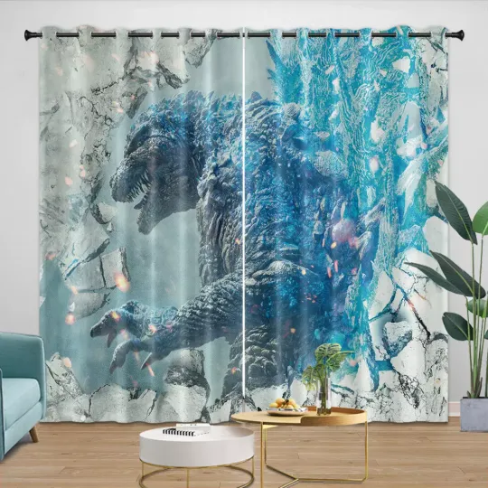 Discover Movies Gift For Lovers, Movies god zilla Printed Window Curtains