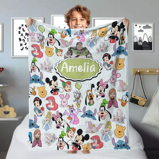 Discover Personalized Mouse & Friends Sofa BLANKET