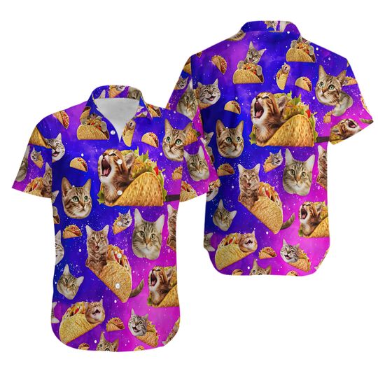 Discover Taco Cats Hawaiian Shirt, Casual