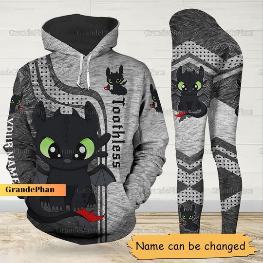 Discover Custom Toothless Dragon Hoodie Featuring Toothless and Light Fury
