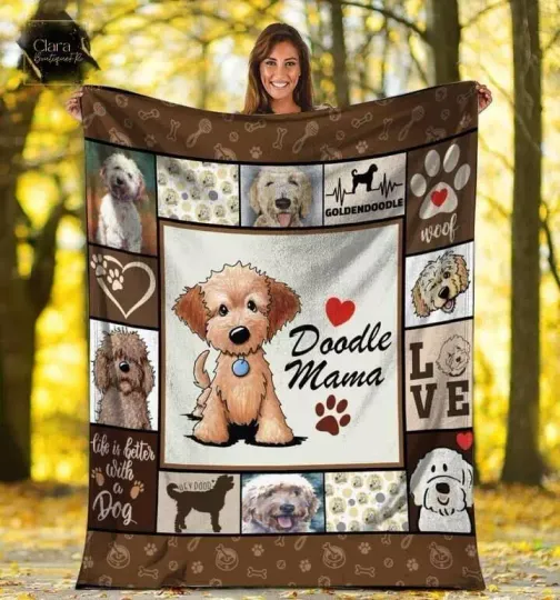 Discover Goldendoodle Dog Lover Doodle Mama SOFA BLANKET