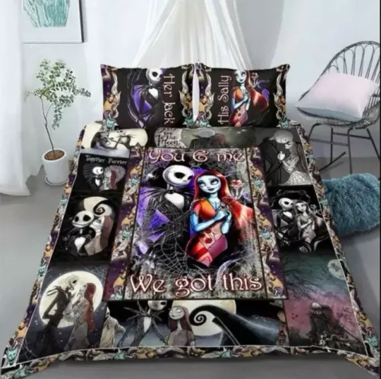 Discover Her Jack His Sally You And Me We Got This Happy Valentine 3D Bedding Set