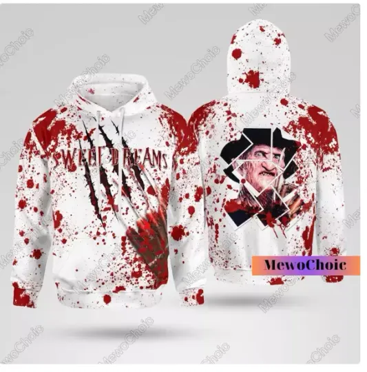 Discover Halloween Freddy Krueger 3D Hoodie
